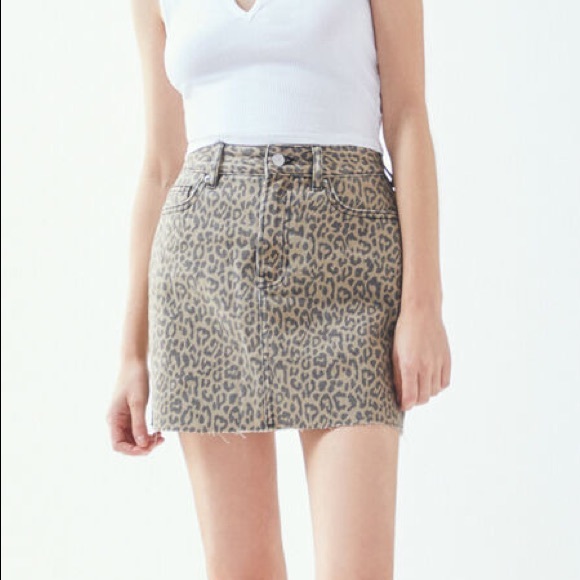 PacSun cheetah denim skirt - Picture 2 of 8